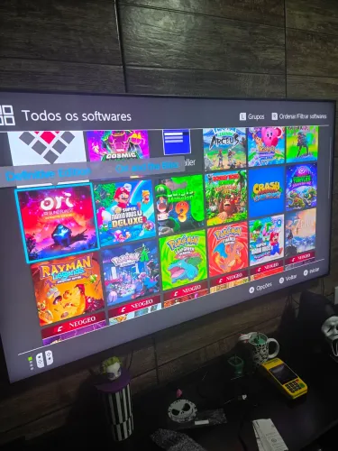 Nintendo Switch V2 Desbloqueado Completo <br>Aceito cartao e parcelo<br>Aceito troca em Series S