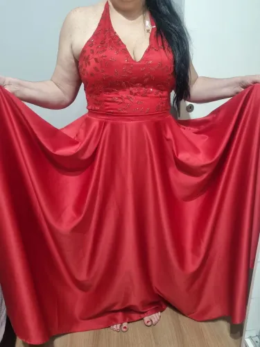 Vestido de festa vermelho nº .46/48