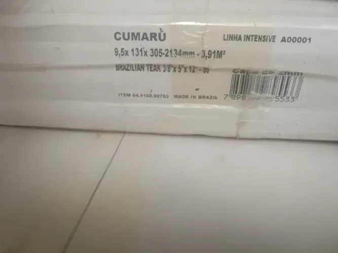 Piso estruturado de madeira Cumaru 13,5m2
