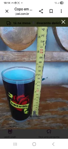 copo em vidro super pesado resistente