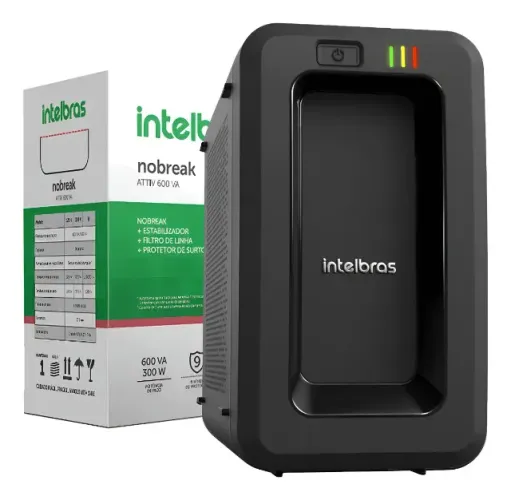 Nobreak Intelbras ATTIV 600VA 120V Monovolt - Ref. 4822200