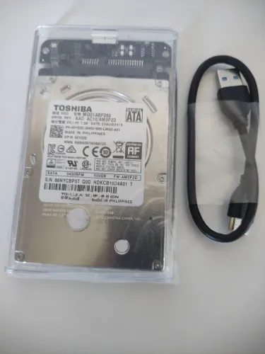 HD externo de 500 GB USB 3.0 para computador e vídeo game