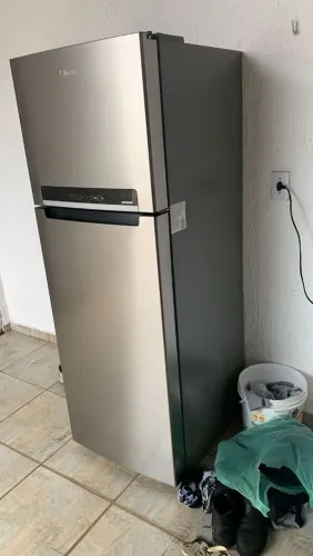 Geladeira Midea 394L Frost Free Inox 220V (Seminova - 5 Meses de Uso)