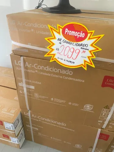 AR CONDICONADO LG HW 9000 BTUS 220V FRIO COMPACT R32 INVERTER