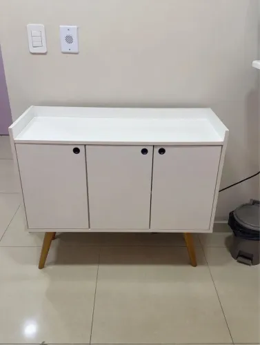 Buffet Aparador de três portas branco