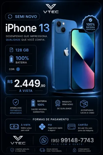 iPhone 13 100% bateria