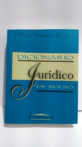 Livro dicionário de bolso Jurídico Paulo Roberto Benasse.