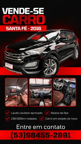 Hyundai Santa Fe GLS 3.3 V6 4X4 Tiptronic 2016