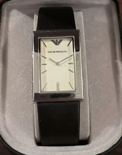 Relógio Masculino Emporio Armani Quadrado - Original (Com Caixa)