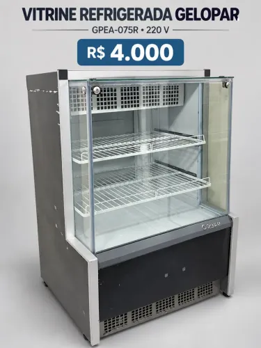 Vendo vitrine refrigerada Gelopar seminova