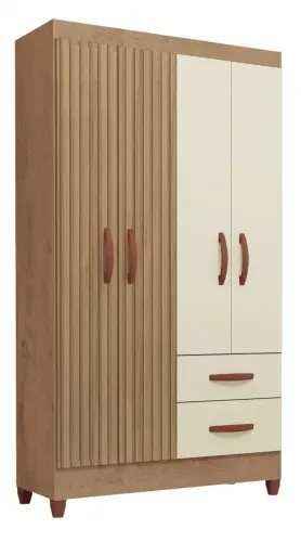 Guarda Roupa Solteiro Fortaleza 4 Portas