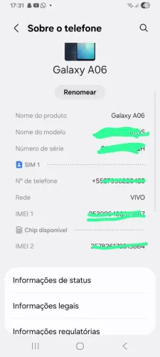 Celular galaxy A06