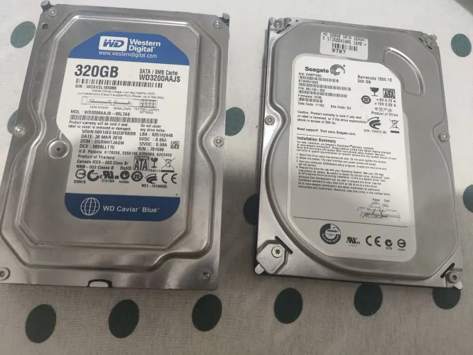 Hd 500 e 320 gb