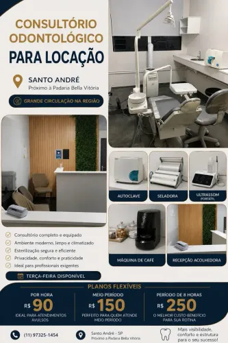 Alugo consultório odontológico em Santo André 