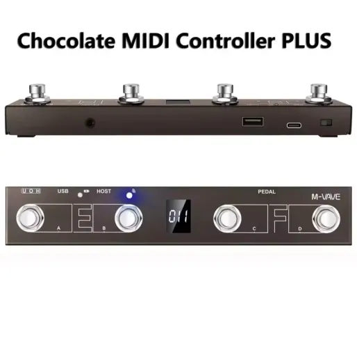CONTROLADOR MIDI M-VAVE CHOCOLATE PLUS BLUETOOTH E USB
