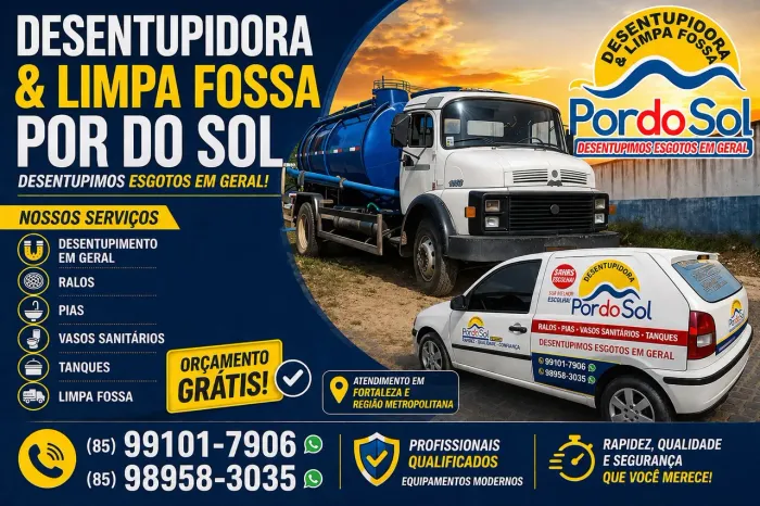 Desentupidora e limpa fossa em Maracanaú