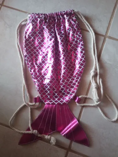 Mochila de Sereia Rosa