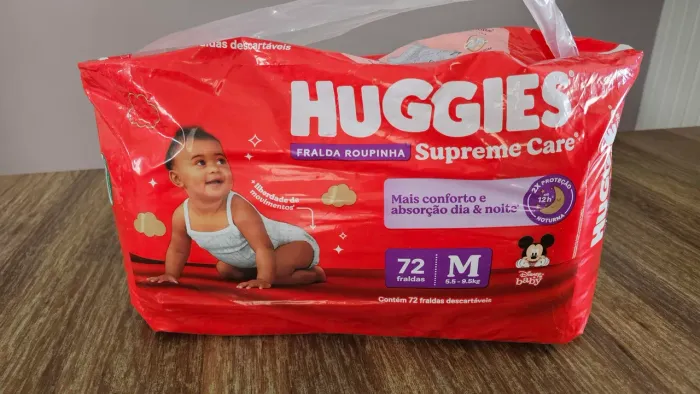 Fralda Huggies M supreme care