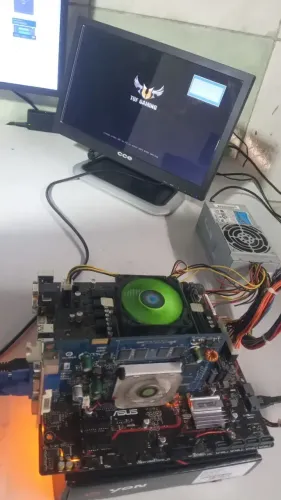 kit- Placa-mãe Asus Prime B450m Gaming/br+Ryzen5 3600+8gb (( ANALISO TROCA EM CELULAR ))