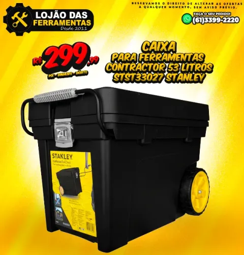 Caixa Para Ferramentas Contractor 53 Litros STST33027 Stanley
