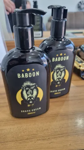 Shave cream baboon