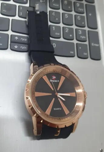 Relógio original Impact quartzo zero<br>Grande, masculino<br>Novo, zero, nunca usado