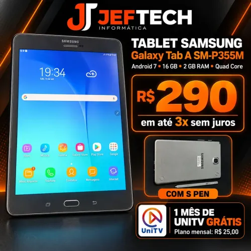 Tablet Samsung Galaxy Tab A SM-P355M 16GB 2GB RAM com S Pen