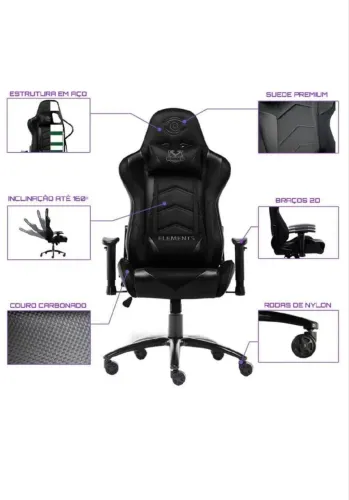 Cadeira gamer elements nemesis 