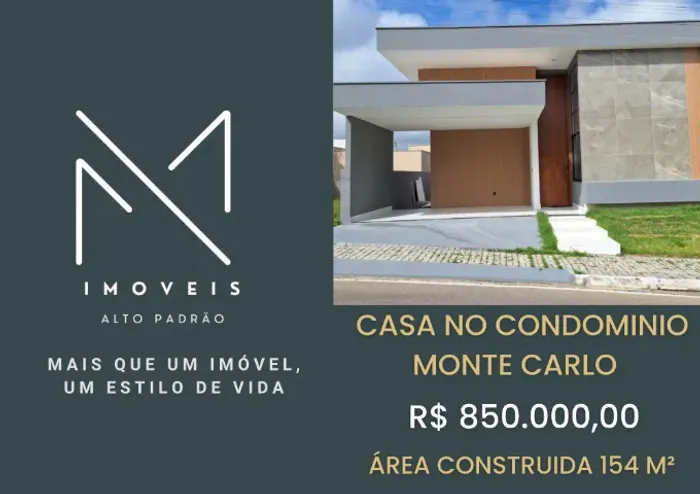 Casa Térrea Condomínio Monte Carlo