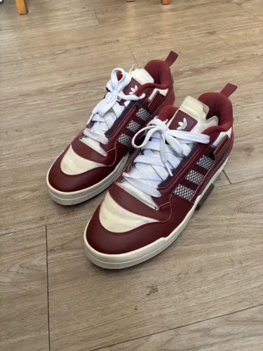 Tênis Adidas Forum Low Original - Branco e Vinho - Tam 44