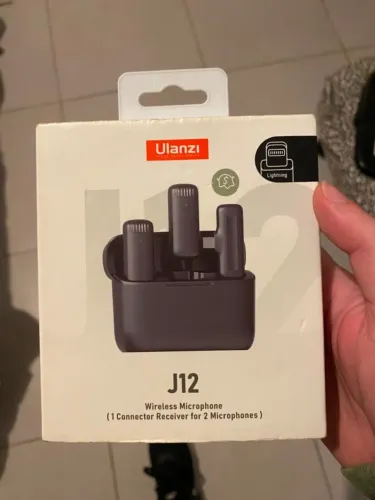 Microfone Lavalier sem Fio ULANZI J12 - Lapela
