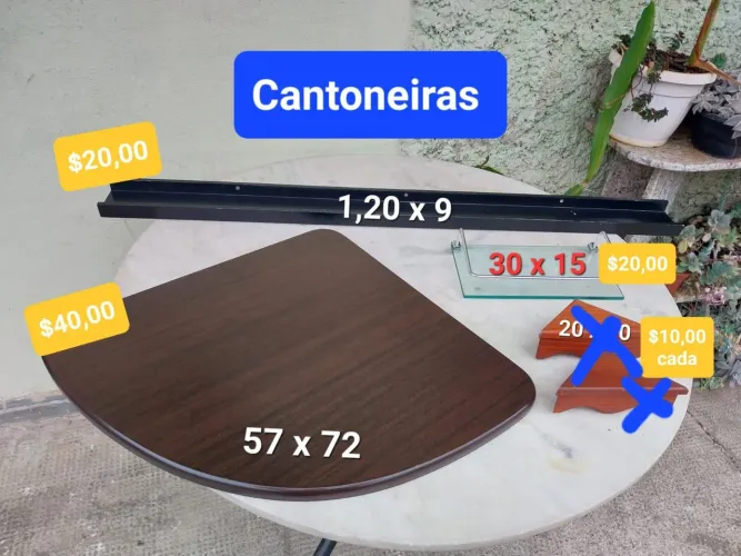 Cantoneiras diversas para decoração