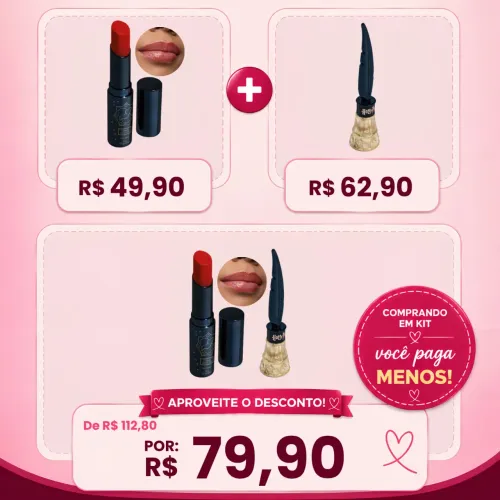 Kit Quem Disse, Berenice? Harry Potter (delineador dourado + balm vermelho)