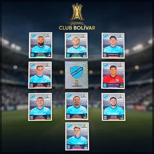 Kit Figurinhas Bolívar Libertadores 2023