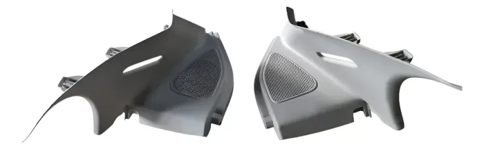 Par Suporte Bagagito Gol G5,G6, G7 2010 a 2018 Cinza Claro Original Volkswagen 