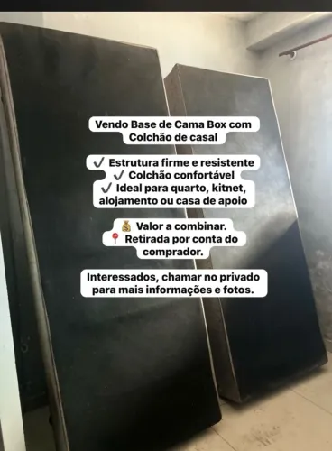 Base de cama box solteiro ou casal