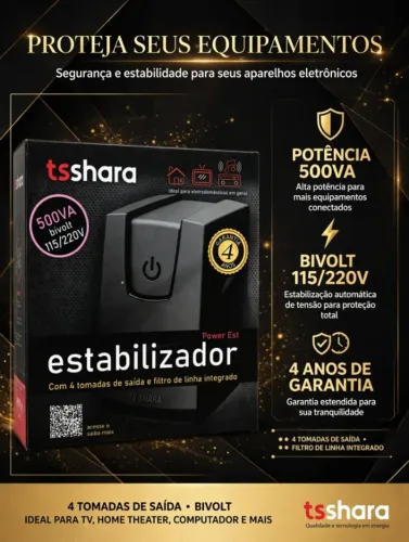 ESTABILIZADOR 500VA 