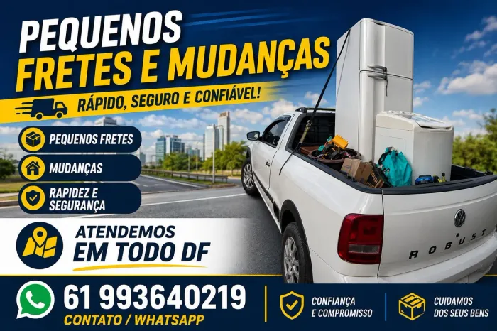 Pequenos fretes em Brasília