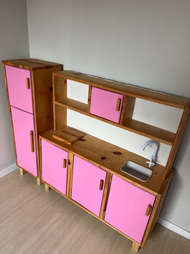 COZINHA ROSA INFANTIL BRINQUEDO 