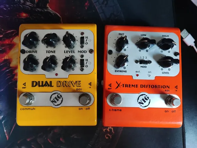 Pedal dual drive e Xtreme distorcion NIG