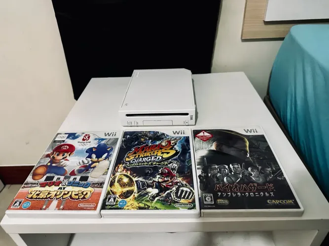 Nintendo Wii Desbloqueado + 2 Controles + 3 Jogos Originais | Tudo Original