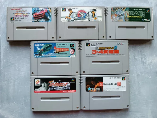 Cartuchos originais Super Nintendo Famicom