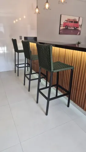 BANQUETA CLASSICK DE CORDA NÁUTICA PARA BALCÃO, BANCADA, ILHA GOURMET (UNIDADE)