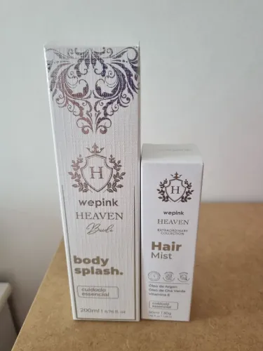 Kit Body Splash Heaven Bride e Desodorante Capilar Heaven We Pink