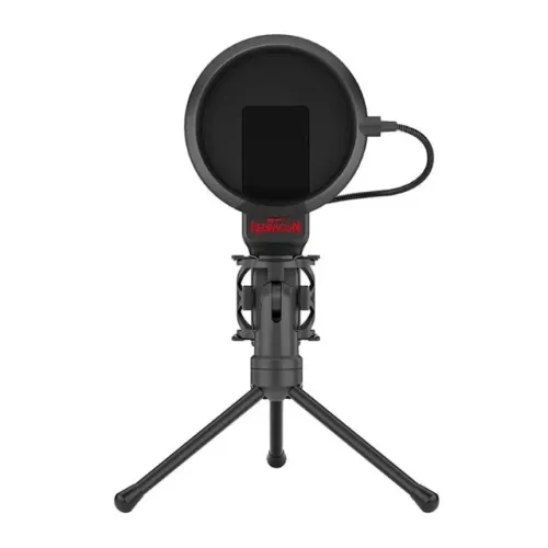 Microfone Condensador Redragon Quasar Podcast, USB, Omnidirecional - GM200-1