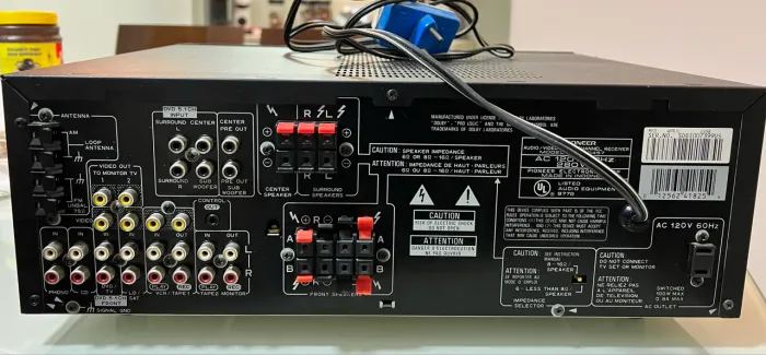 Receiver Pionner e caixa central Pionner