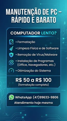 Manutenção de PC Rapido e Barato