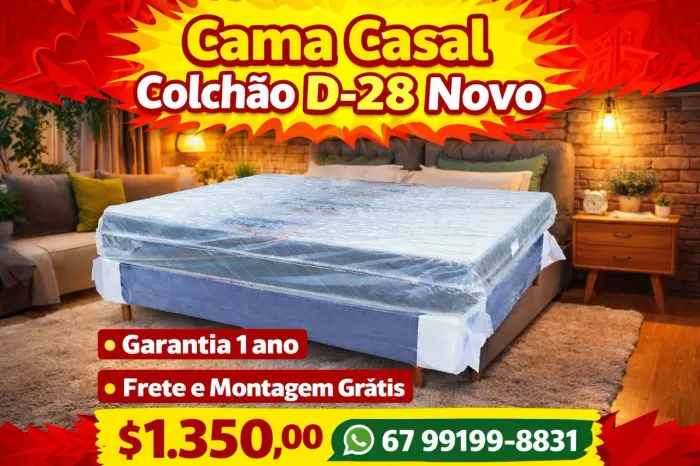 Oferta especial cama casal nova garantia 1 ano