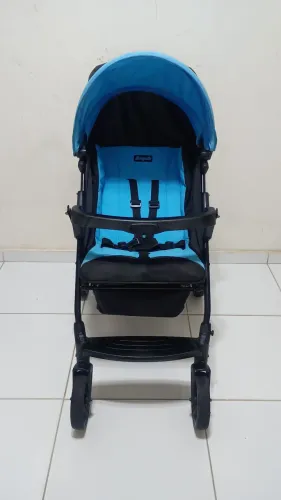 Carrinho de Bebê Burigotto Ecco azul