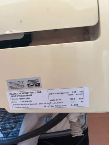 Ar-Condicionado Split Inverter Springer Midea 18.000 BTUs 220V - Excelente Estado